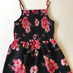 Black and pink floral top